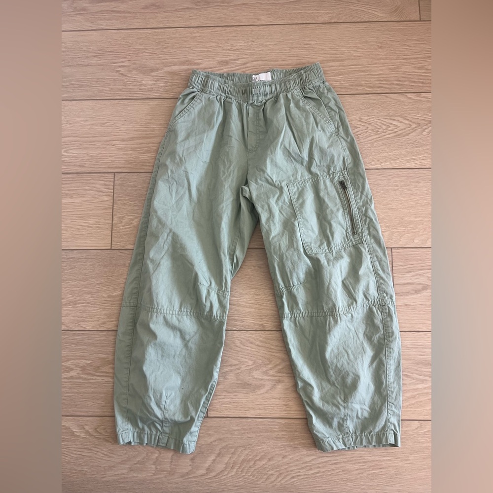 Gap Kids pull-on barrel pants green size xl